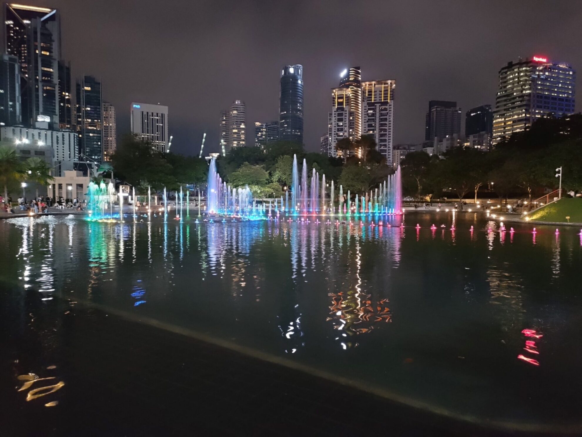 Kuala Lumpur | KLCC park | Water en lichtshow