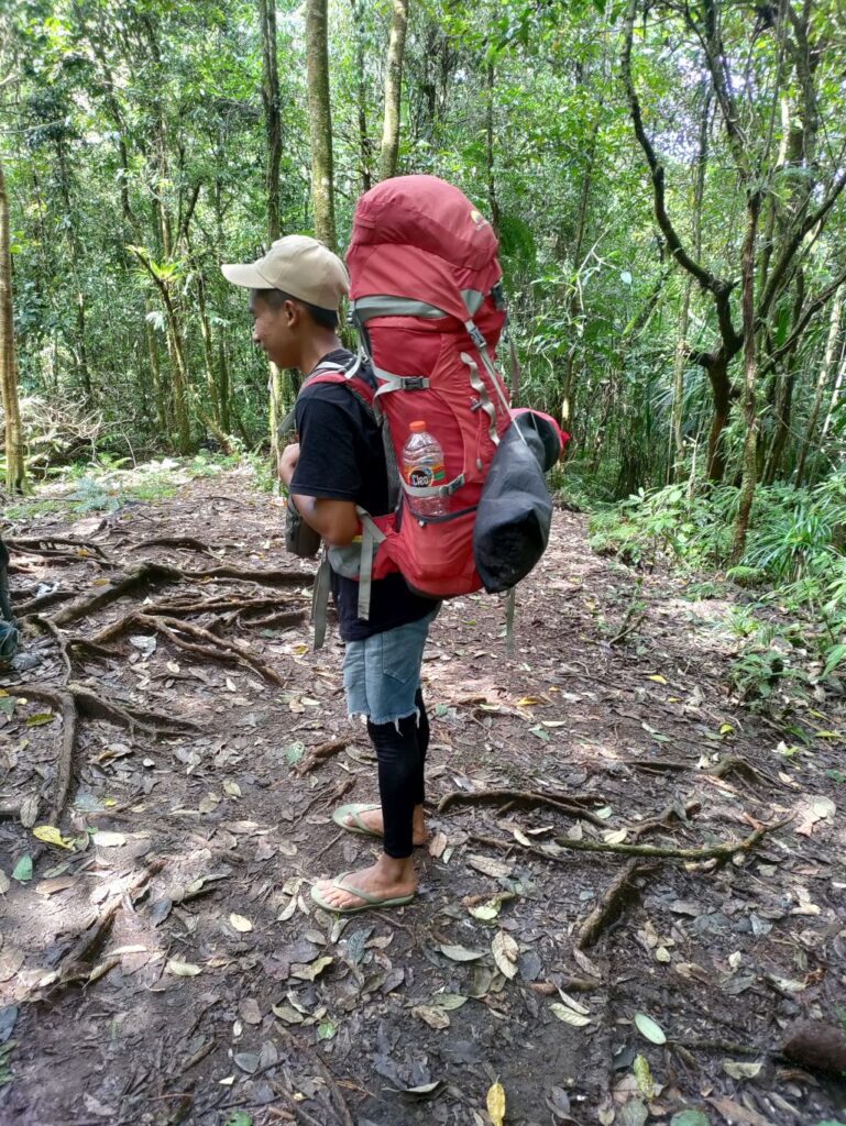 Onze gidsen en porters waren echte helden | op de flanken van Mount Rinjani | Lombok Indonesië