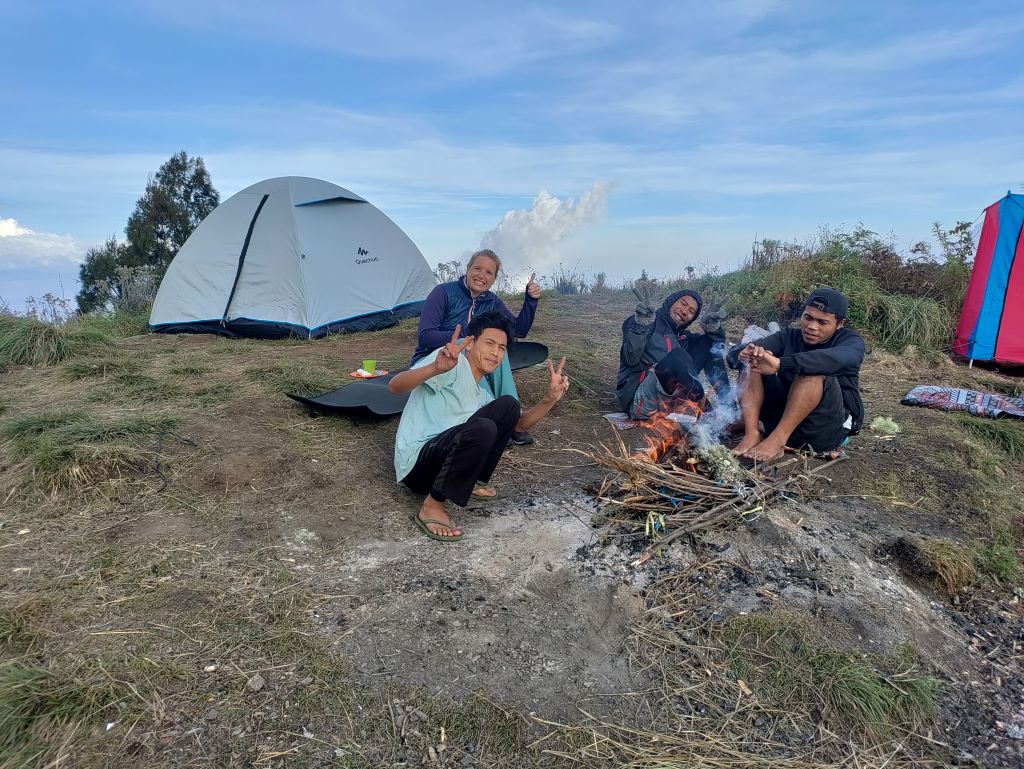 Kamperen op de Sangkareang met de crew