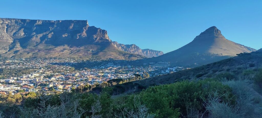 Uitzicht op de Tafelberg vanaf Signal Hill