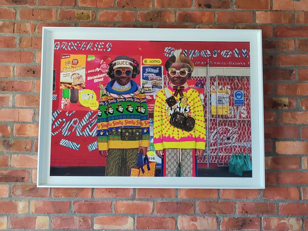 Kunst in ons appartement tijdens de workation in Kaapstad