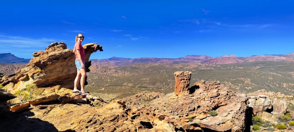 Uitkijkpunt bij de Stadsaal Caves Zuid-Afrika